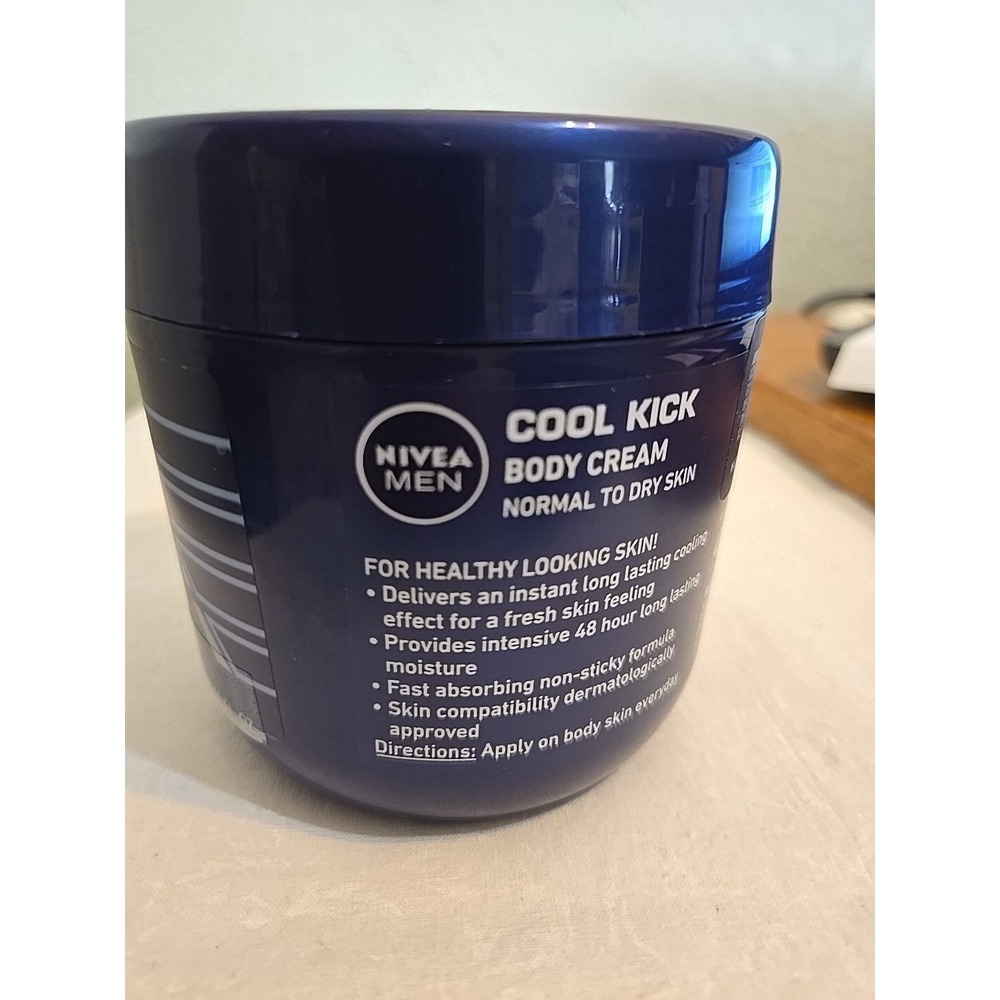 Nivea Men Cool Kick Full Body Cream Cooling 13.5 Fl Oz 400 mL New Daily Use - Picture 4 of 4